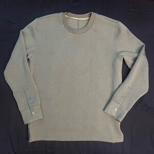System by www.thehandsome.com pastel blue/grey sweater polyester & rayon blend
